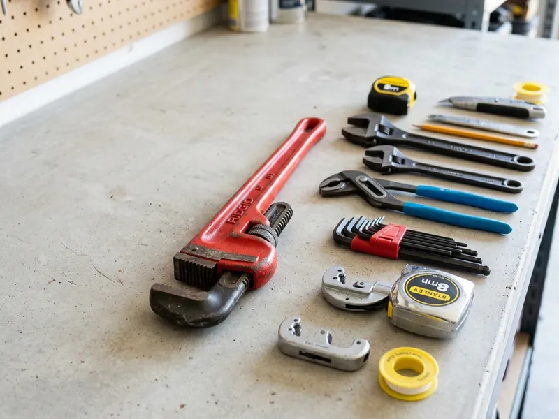 Professional plumbers in Manhattan Beach, MN equipped with top-tier tools for residential and commercial plumbing services.